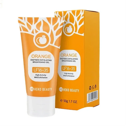 Gel exfoliant à l’orange pour nettoyage en profondeur du visage
