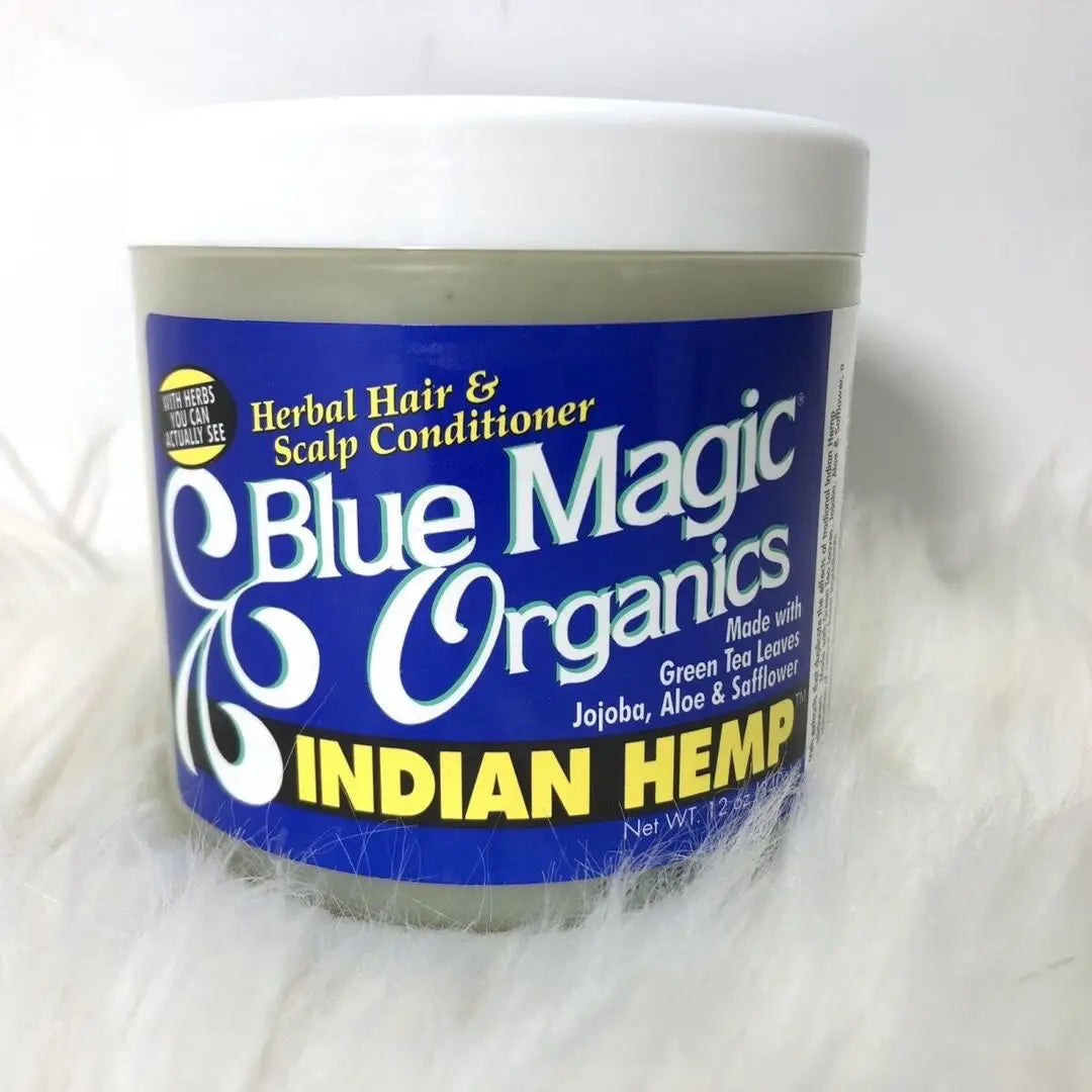 Vadesity Blue Magic Conditioner Robe capillaire Huile de ricin 340g Nutre, adoucit, améliore les frisottis et répare les cheveux endommagés