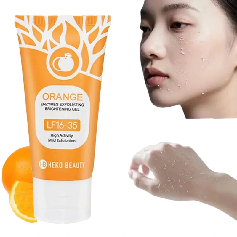 Gel exfoliant à l’orange pour nettoyage en profondeur du visage
