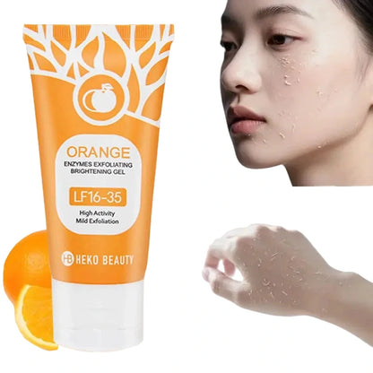 Gel exfoliant à l’orange pour nettoyage en profondeur du visage

